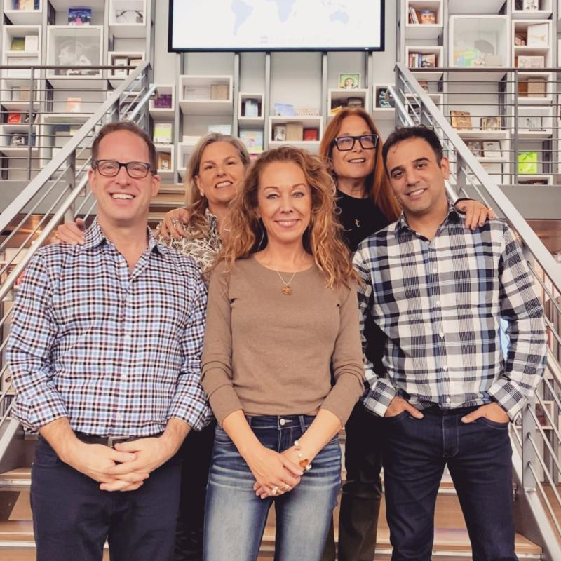 Group photo of authors and publishing team for THE FOREVER DOG